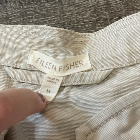 Eileen Fisher Cotton Blend Button Up Jacket size Medium - Picture 4 of 9